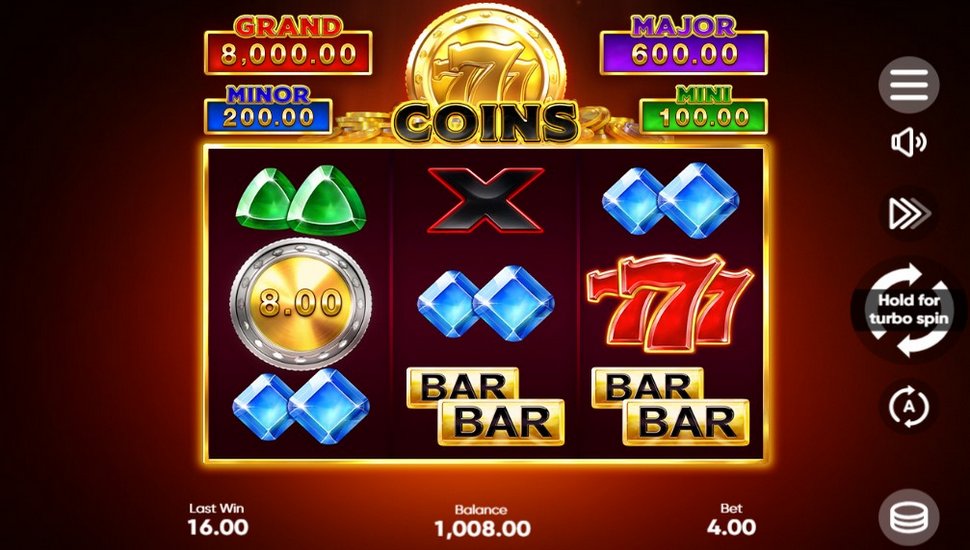 777 Coins slot gameplay