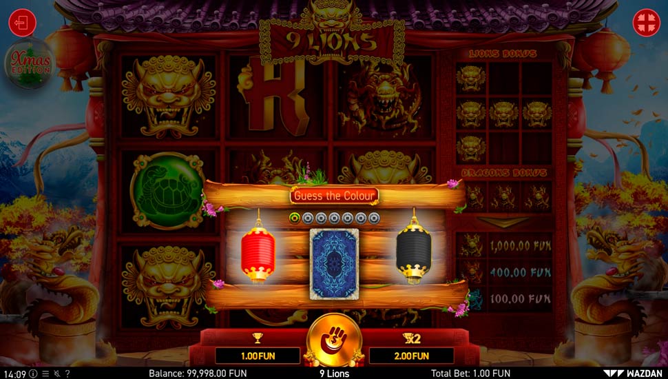 9 Lions Xmas Edition (Wazdan) Slot Review