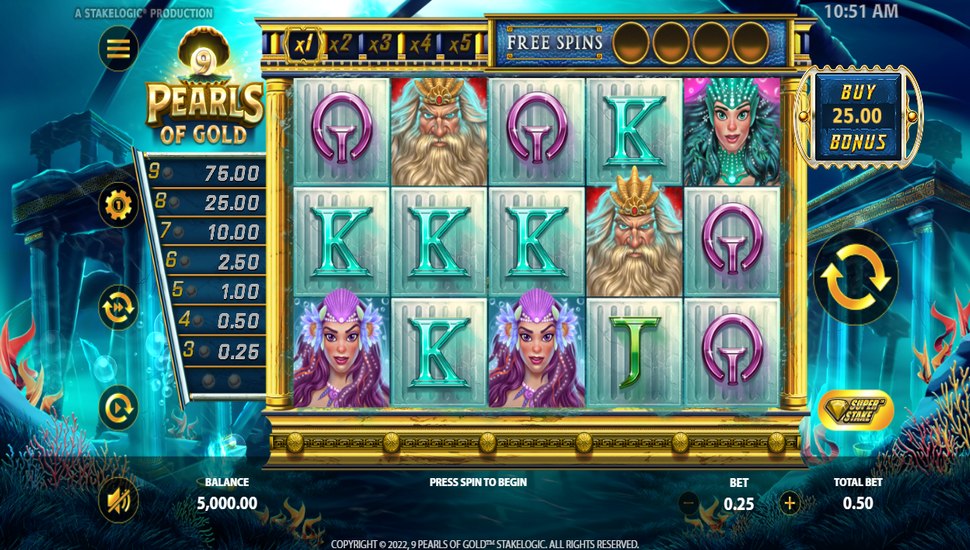 9 Pearls of Gold Slot preview