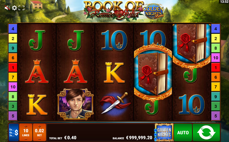 Book of Romeo and Julia Golden Nights - slot