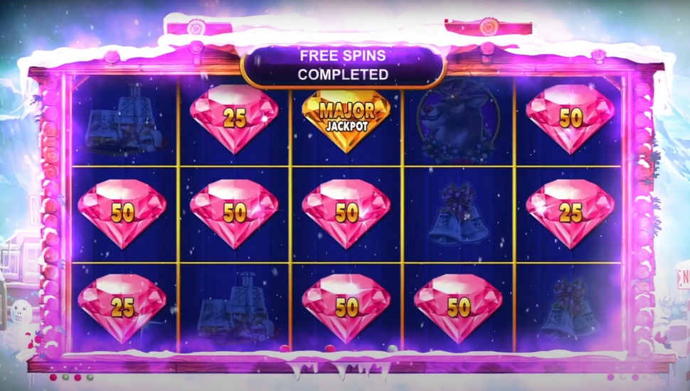 Diamond Link™: Mighty Santa slot machine jackpot