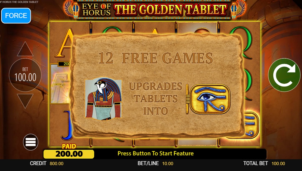 Eye of Horus: The Golden Tablet Slot machine