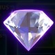 Diamond light blue gem symbol
