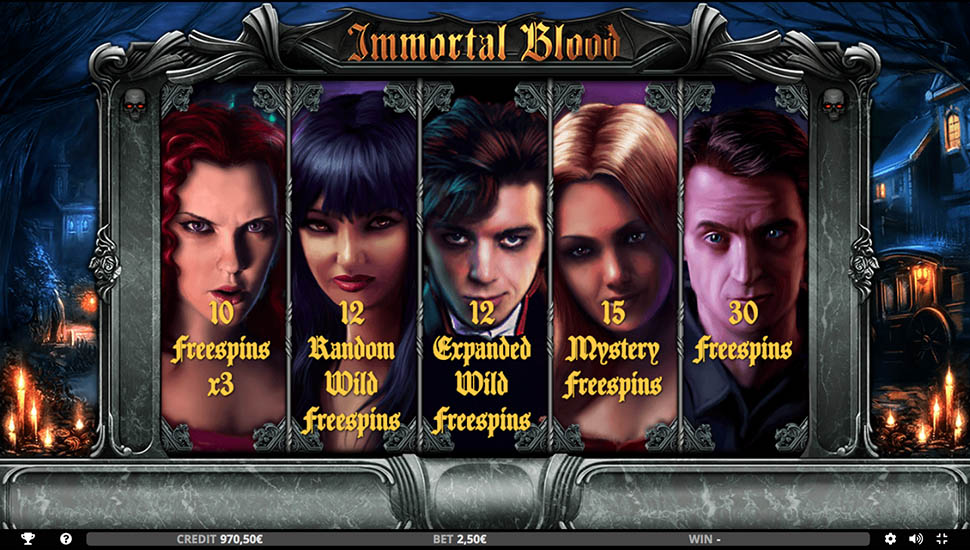 Immortal Blood slot machine