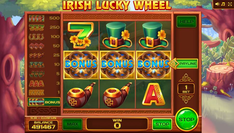 Irish Lucky Wheel Respin slot - feature