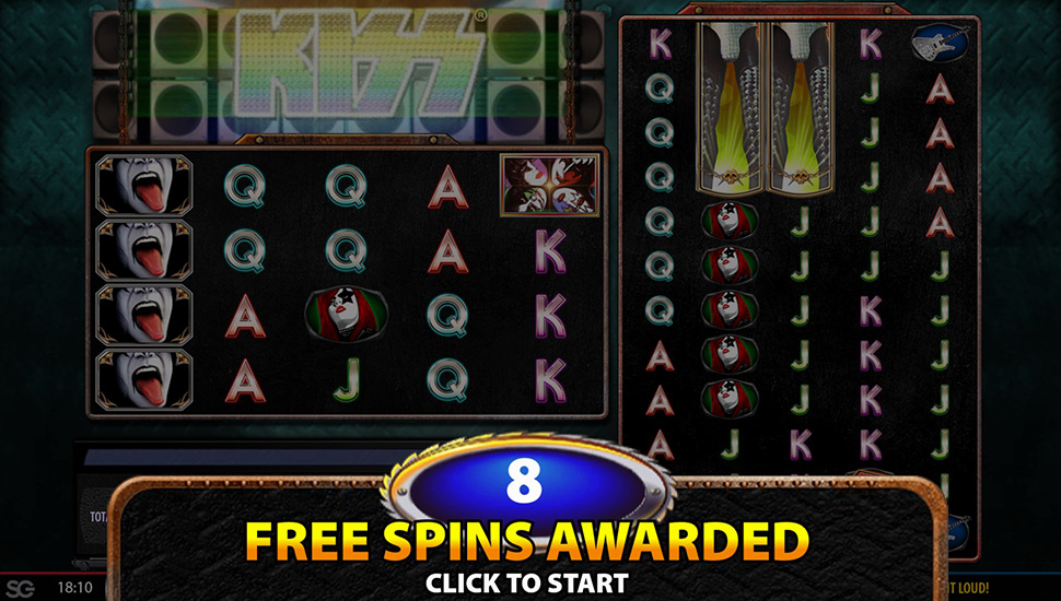 Kiss Shout it Out Loud! Slot - free spins