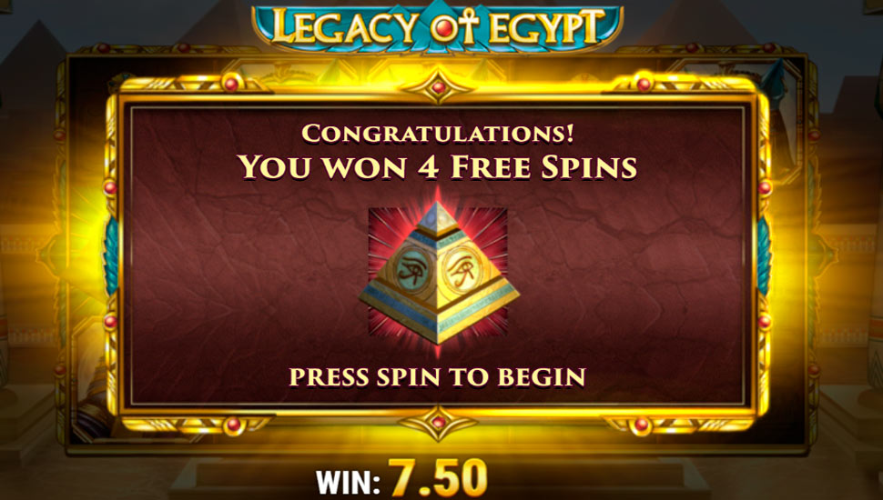 Legacy of egypt slot - Free Spins