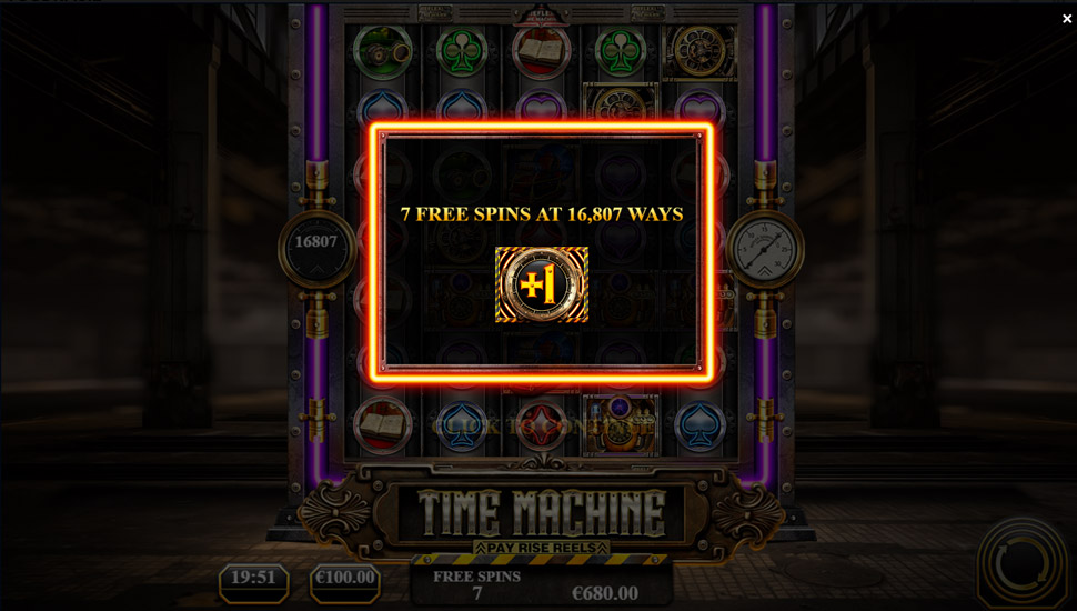Time Machine Pay Rise Reels Slot Online – Bonus Feature