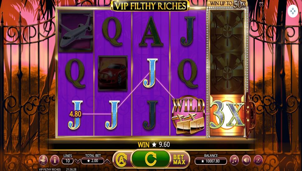 VIP Filthy Riches Slot - Multiplier Reel