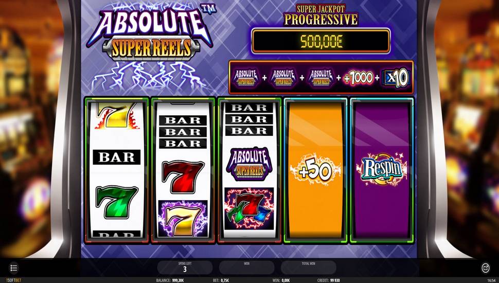 Absolute Super Reels Slot - Respin