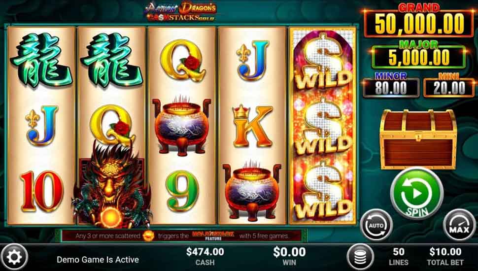 Action Dragons CashStacks Gold slot mobile