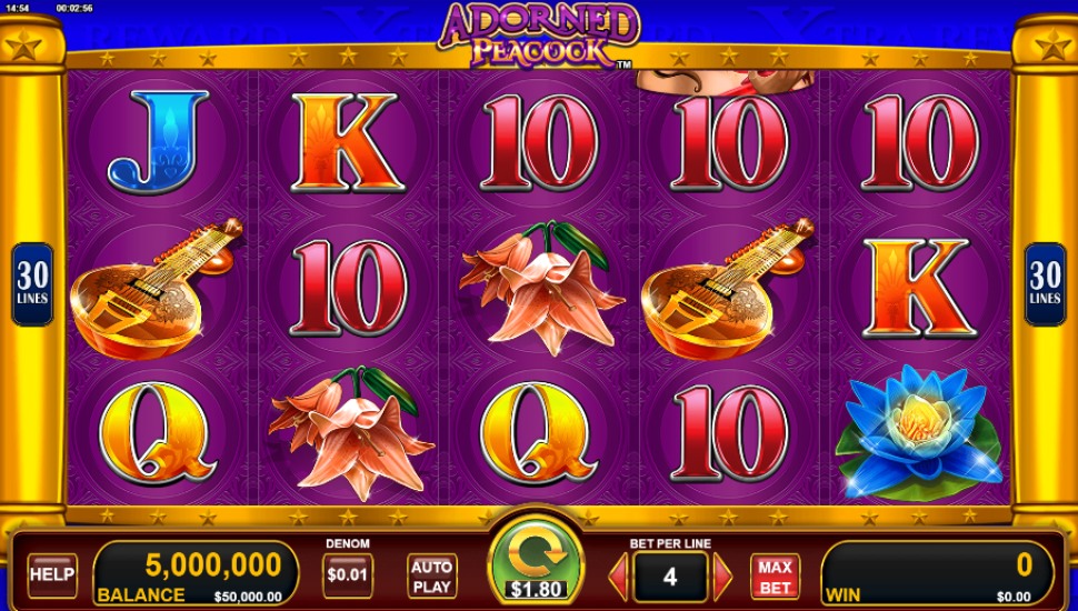 Adorned Peacock - Slot