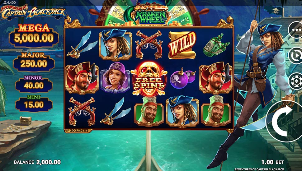 Adventures of Captain Blackjack slot