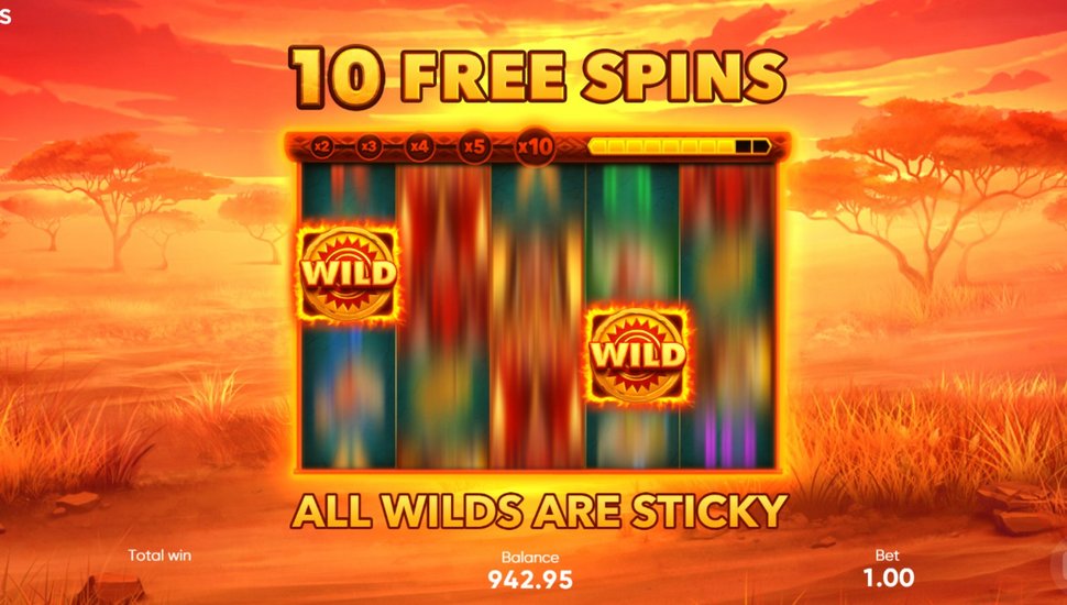 African Spirit Sticky Wilds slot free spins