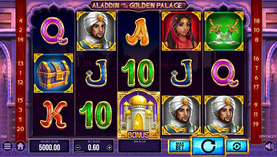 Aladdin and the Golden Palace Slot - Review, Free & Demo Play