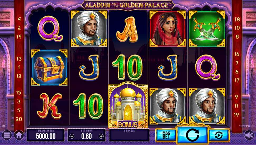 Slot Aladdin and the Golden Palace em 2022