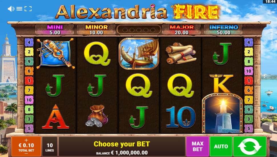 Alexandria Fire Slot - Review, Free & Demo Play