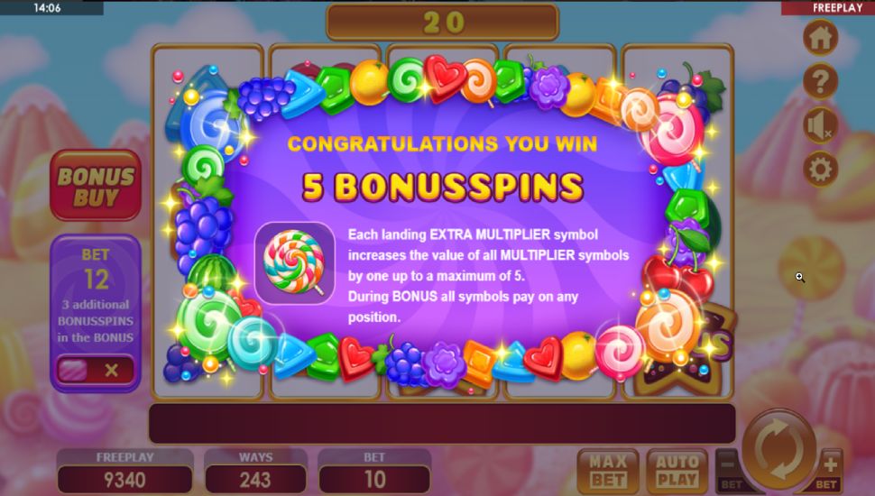 All Ways Candy slot - feature