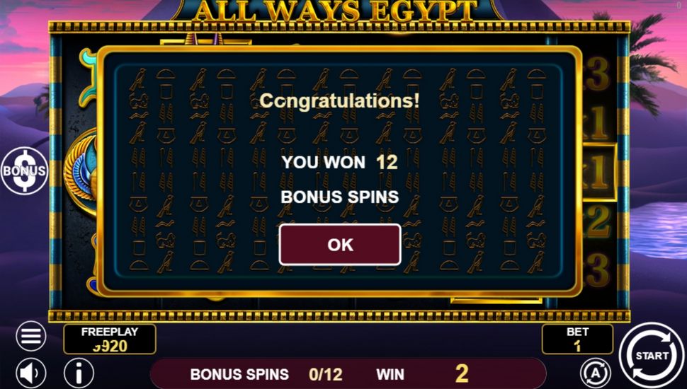 All Ways Egypt slot free spins