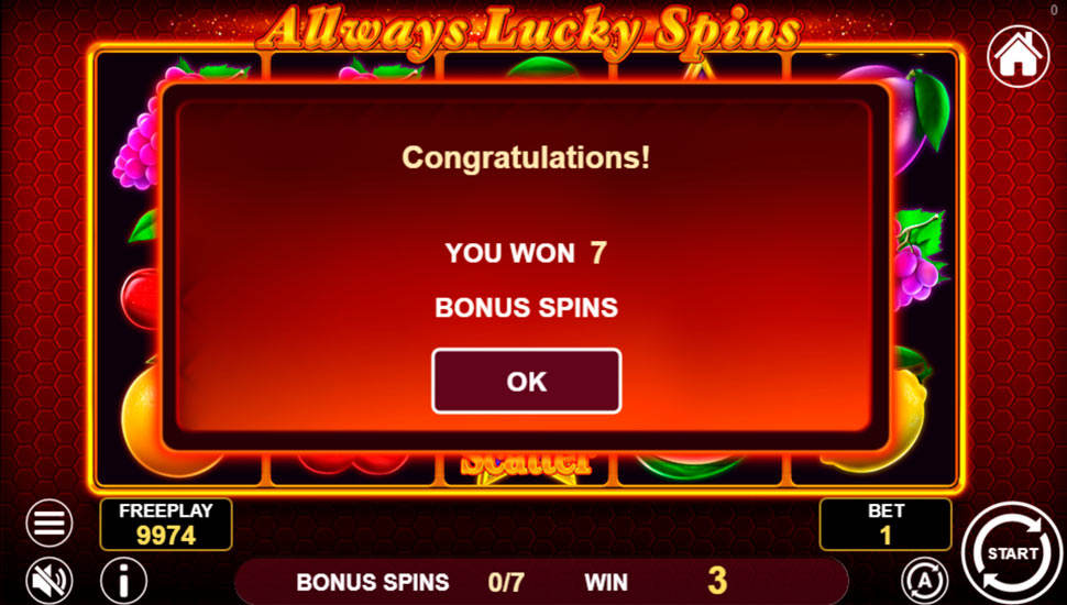 Allways Lucky Spins slot Bonus Spins