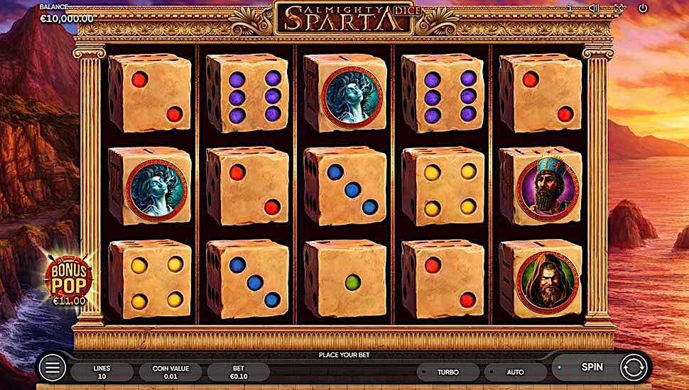 Almighty Sparta Dice Slot - Review, Free & Demo Play