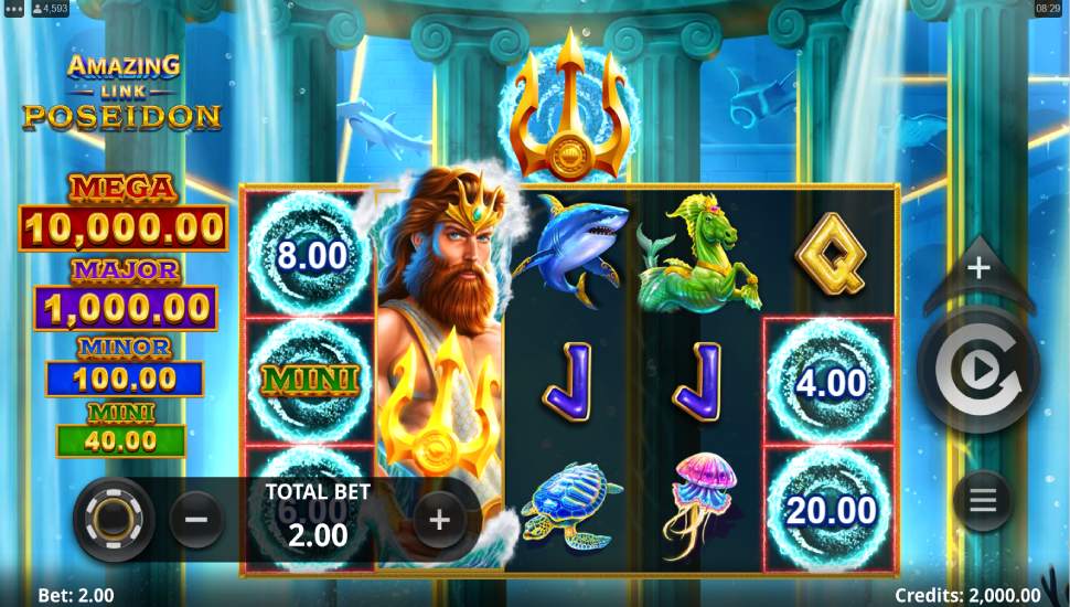 Amazing Link Poseidon Slot - Review, Free & Demo Play