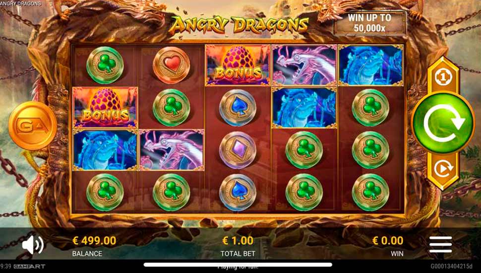 Angry Dragons slot mobile