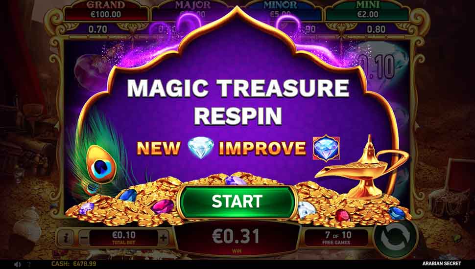Arabian Secret slot Magic Treasure Re-spin