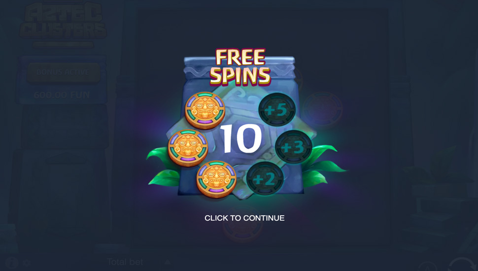 Aztec Clusters slot free spins