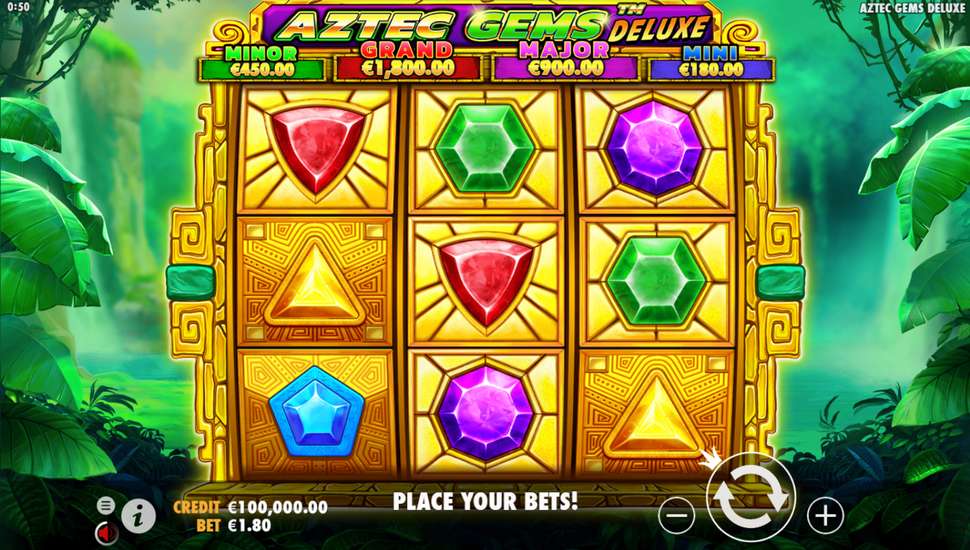 Aztec Gems Deluxe Slot - Review, Free & Demo Play preview