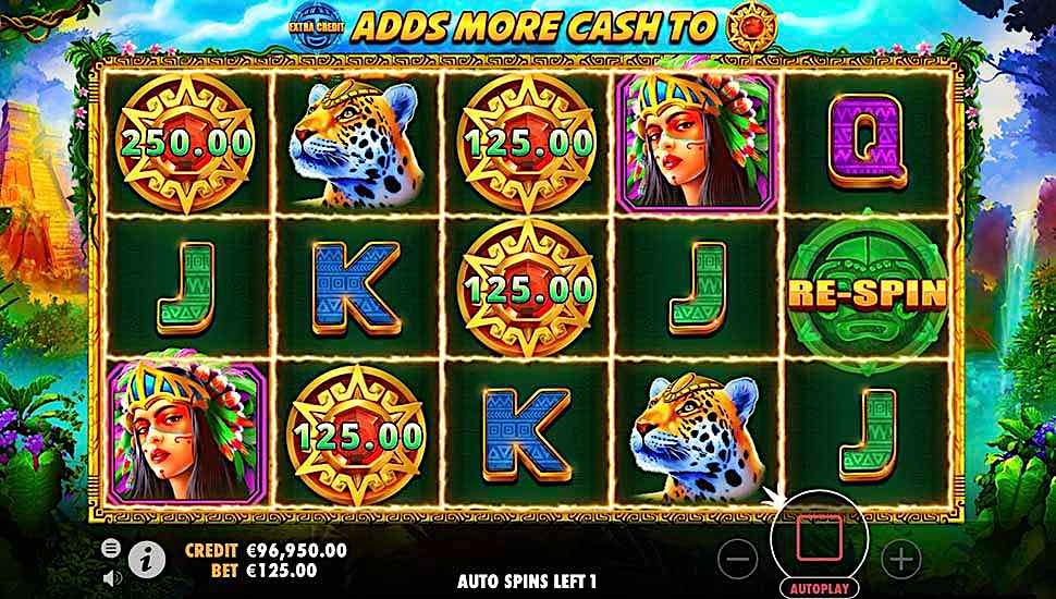 Aztec King slot Money Collect Feature respin
