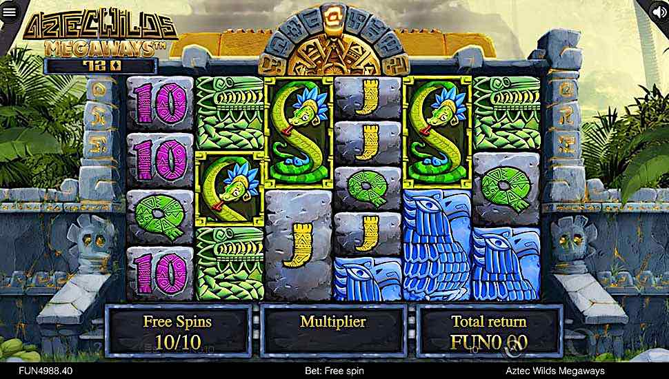 Aztec Wilds Megaways slot free spins