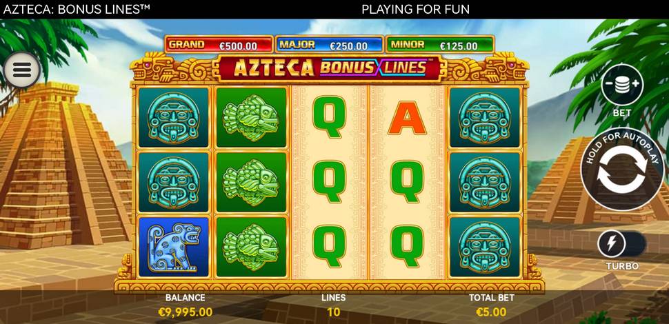 Azteca Bonus Lines Slot Mobile