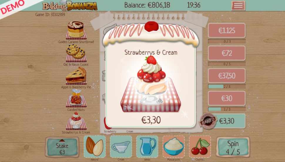 Baking Bonanza slot - feature