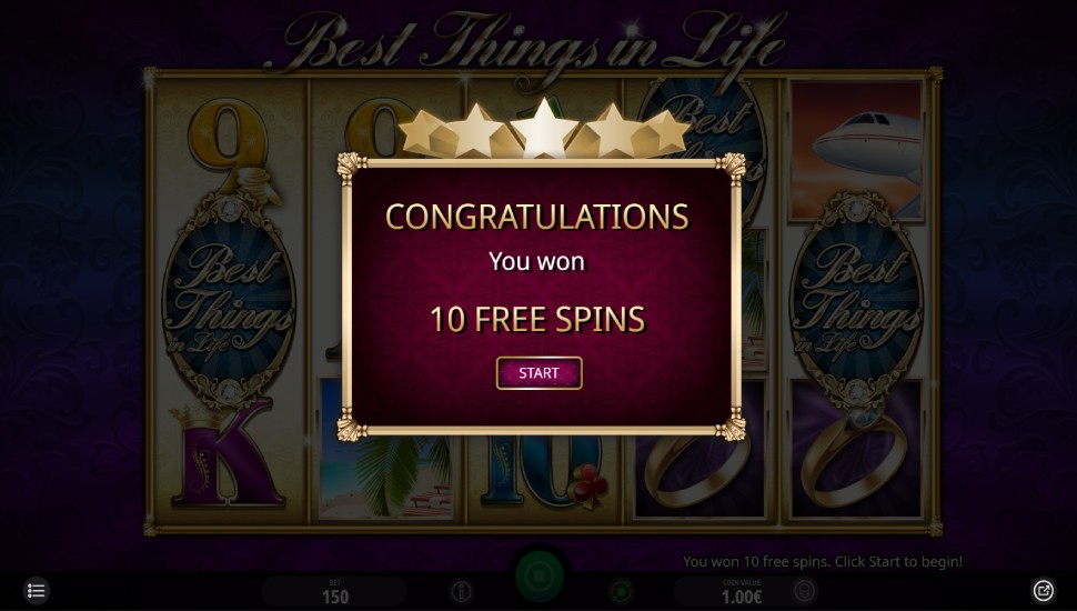Best Things in Life slot - feature