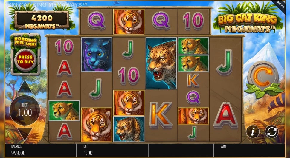 Big Cat King Megaways slot by Blueprint Gaming preview