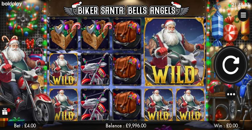 Biker Santa: Bells Angels Slot Mobile