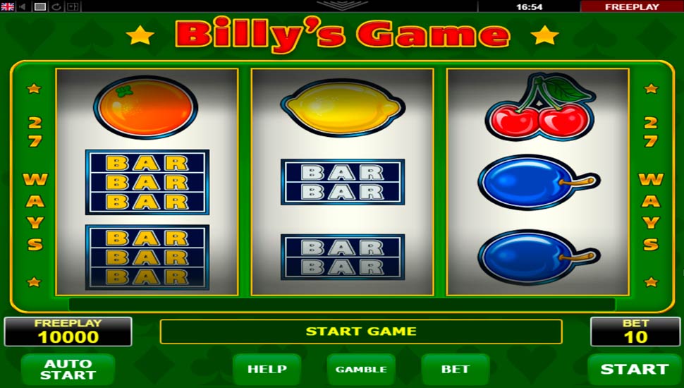 Billy’s Game Slot - Review, Free & Demo Play preview