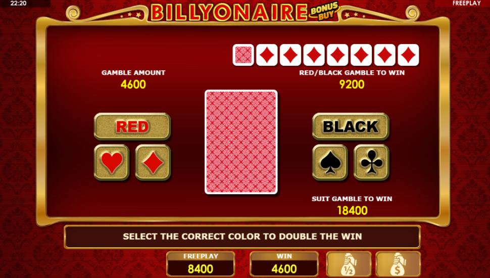 Billyonaire Bonus Buy Slot - risk game