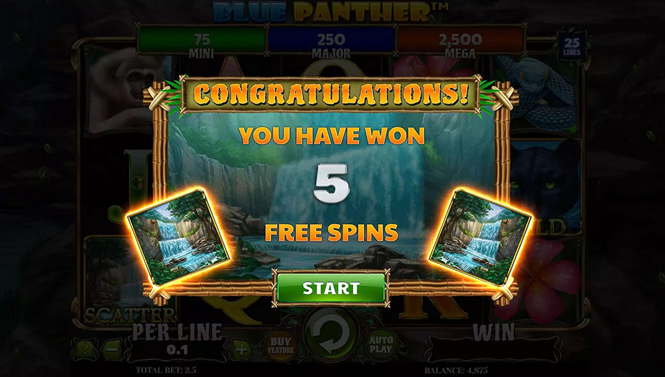 Blue Panther Slot - free spins