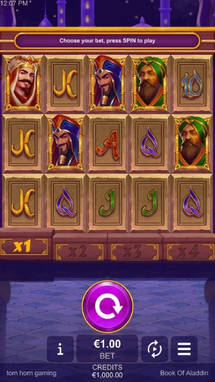 Book of Aladdin slot mobile