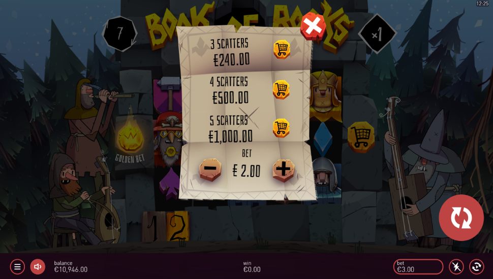 Book of Books slot - feature