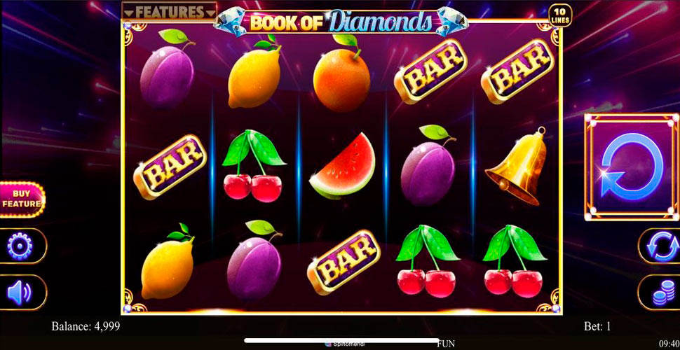 Book of Diamonds slot mobile