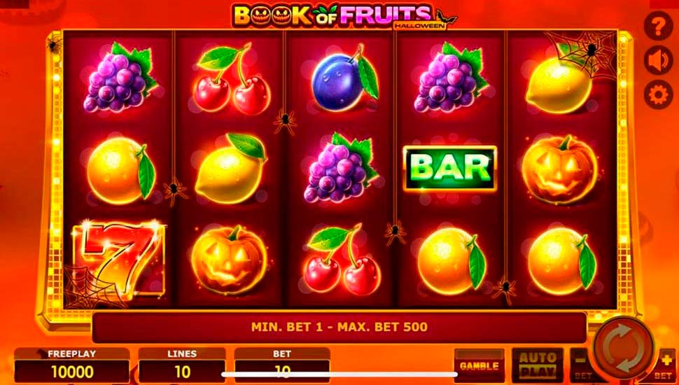Book of fruits halloween slot mobile