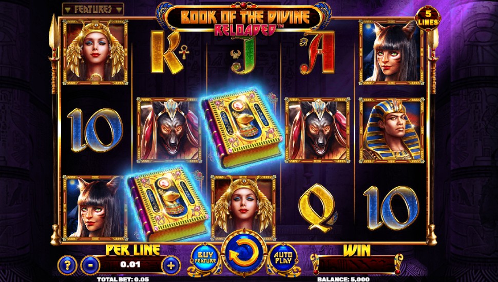 Book Of The Divine Reloaded Slot by Spinomenal preview