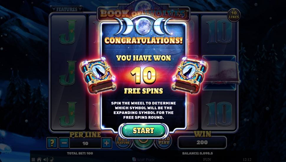 Book of Wolves Slot - Free Spins