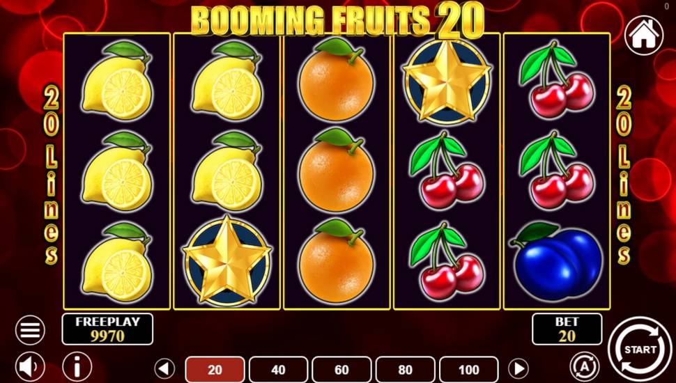 Booming Fruits 20 Slot - Review, Free & Demo Play