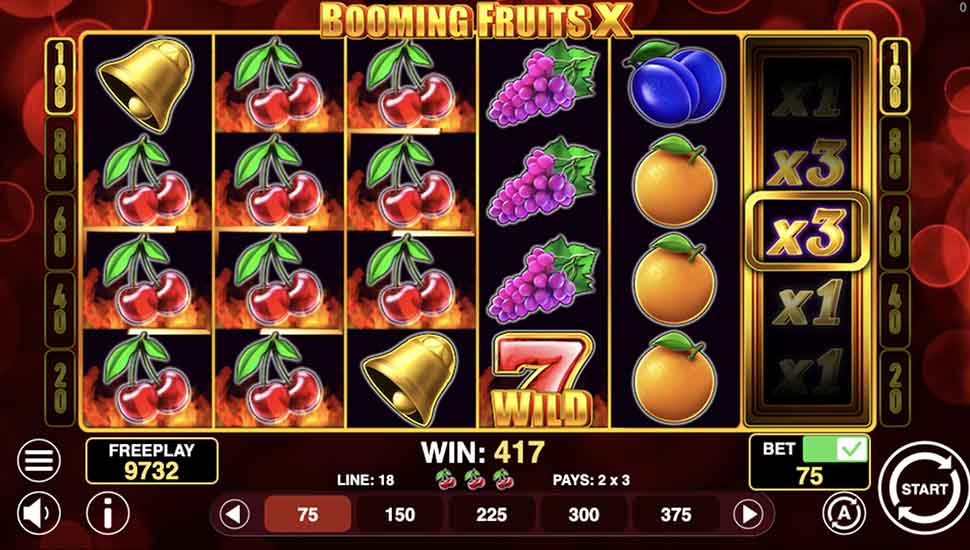 Booming Fruits X slot Cash Feature