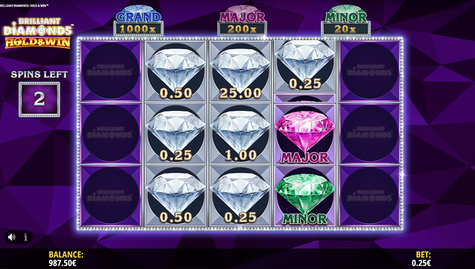 Brilliant Diamonds Hold&Win slot machine