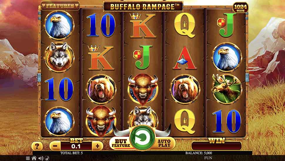 Buffalo Rampage Slot - Review, Free & Demo Play preview